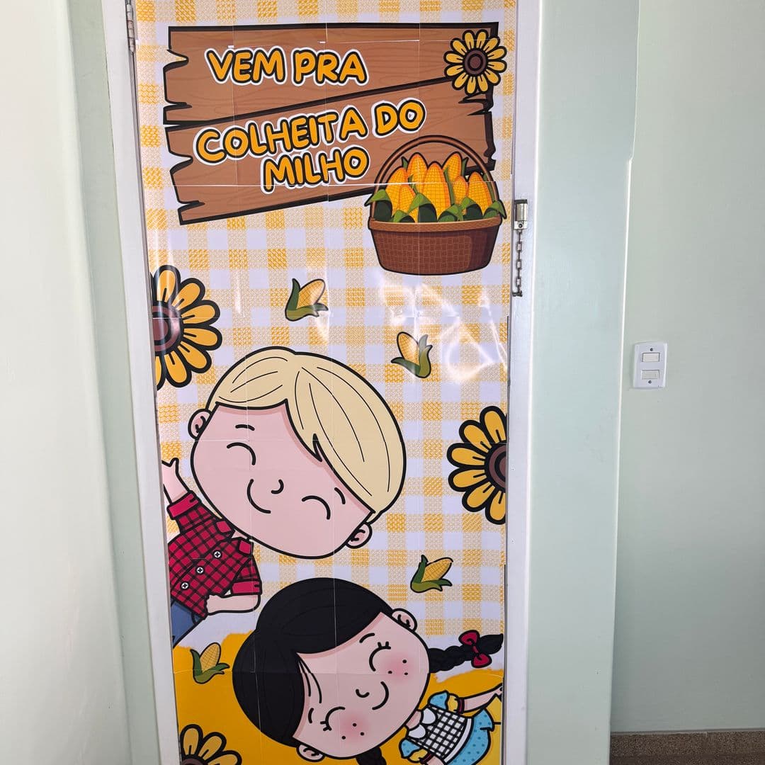 Painel de porta - colheita do milho