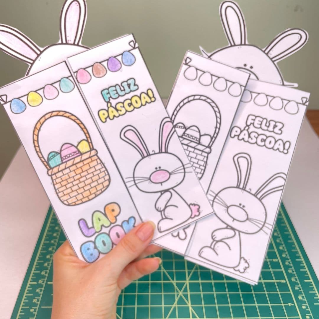 Imagem lapbook símbolos da páscoa