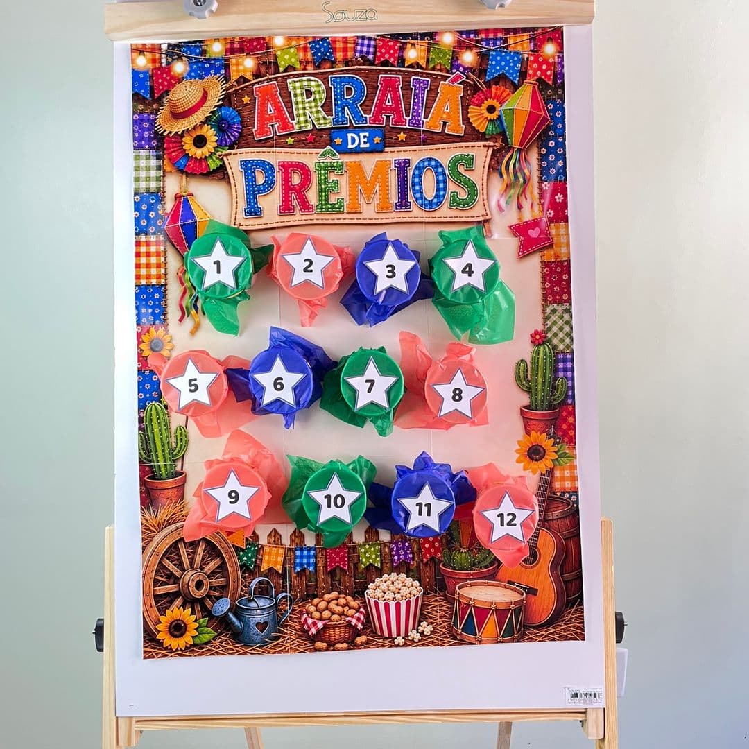 Imagem painel arraiá de prêmios