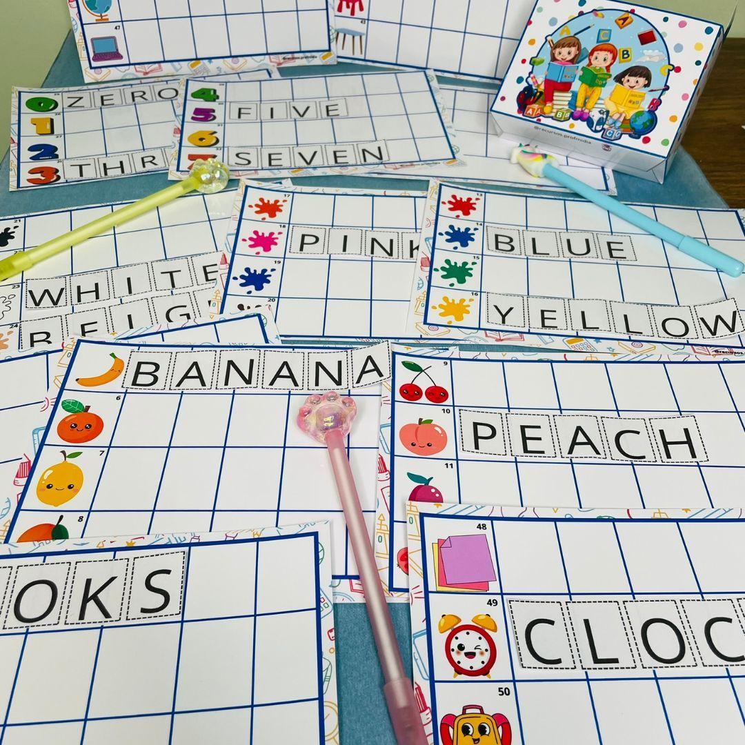 Imagem formando palavras em inglês - principla